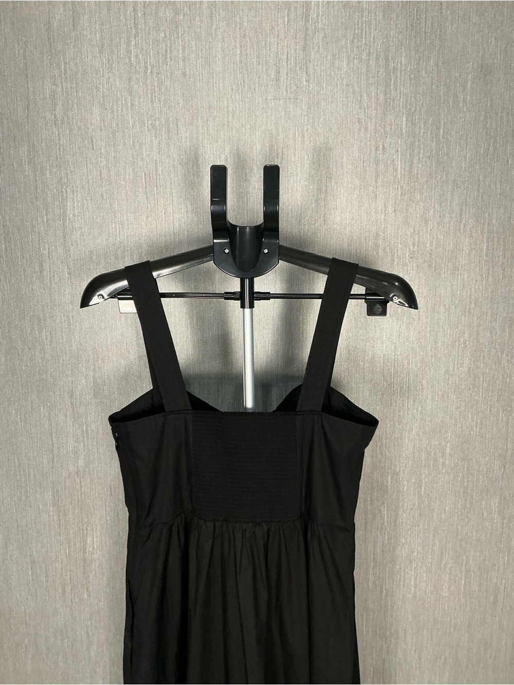 A.L.C. Black Ruched Bodice Maxi Dress with Wide Straps Size 10 - Picture 12 of 16